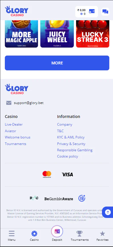 Glory Casino app screenshot 4