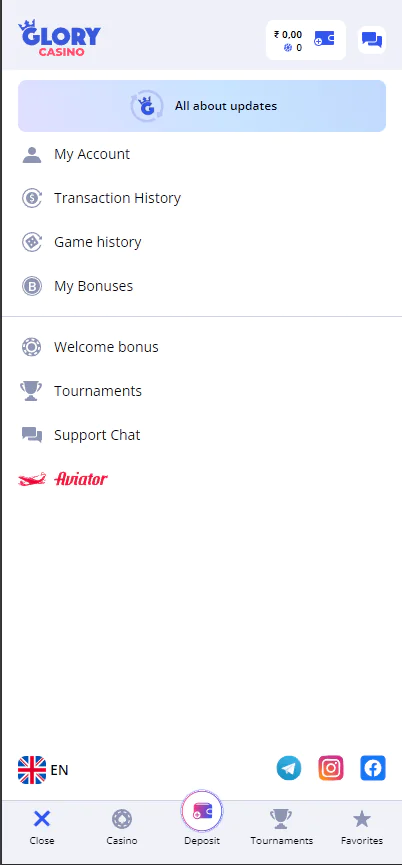 Glory Casino app screenshot 6